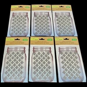 6 Sets Glass Stickers